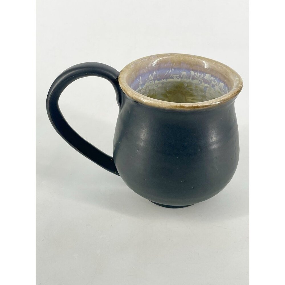 Studio Art Pottery Mug Crystalline Inside Surprise Matte Signed 2007